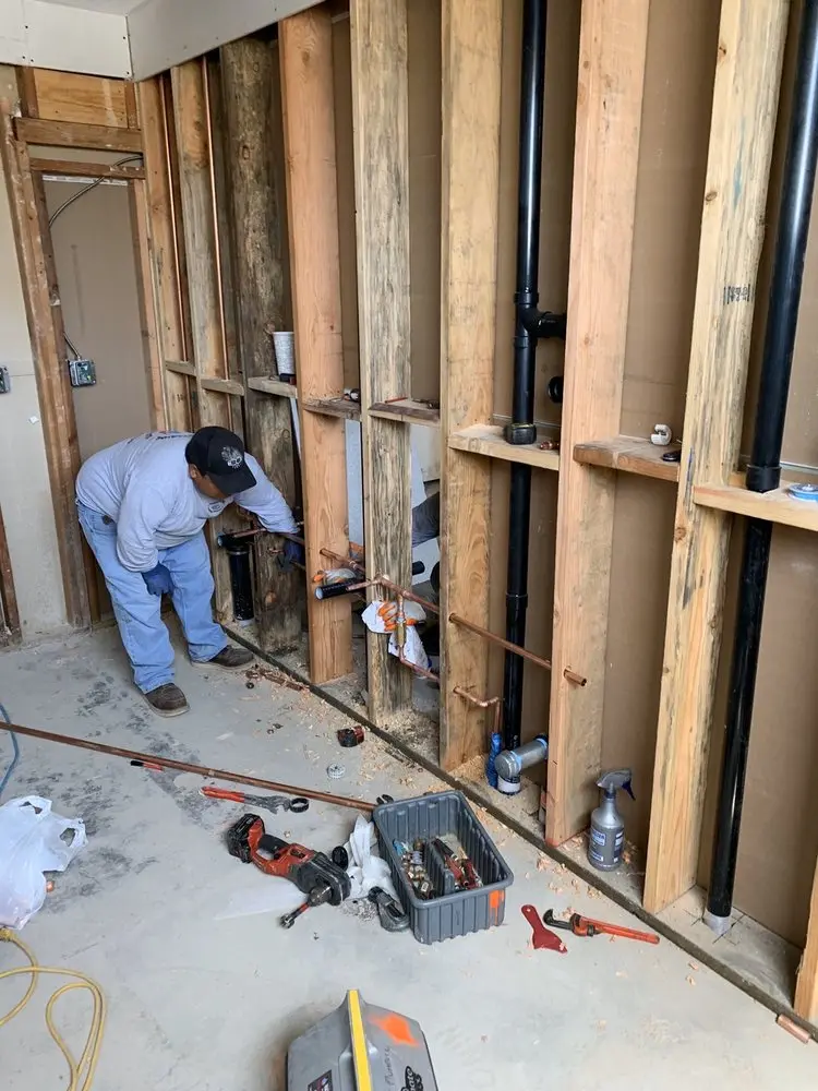 Commercial rough-in plumbing for Gas Line Repair in Christiansburg